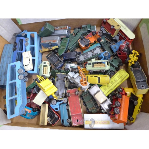 676 - A collection of die-cast model vehicles, Lesney, etc.