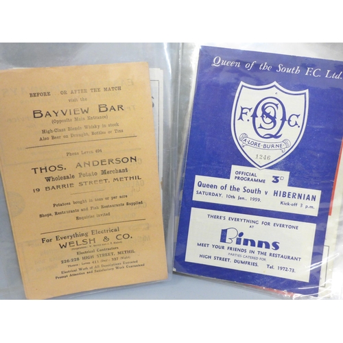 678 - Football memorabilia - Scotland international and domestic football programmes, 1950's onward (20 No... 