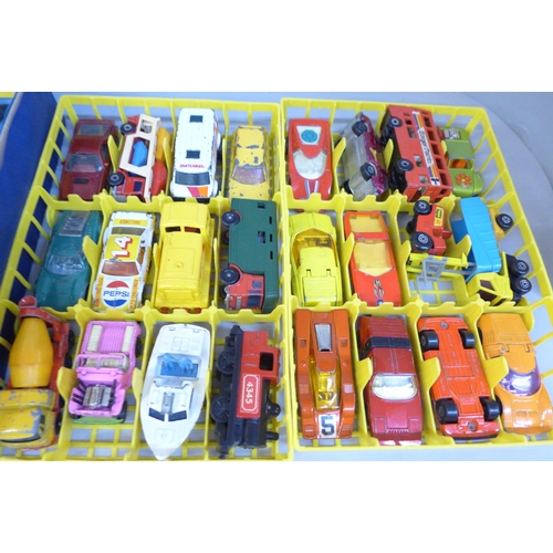 683 - A Matchbox carry case and a collection of 48 Matchbox cars