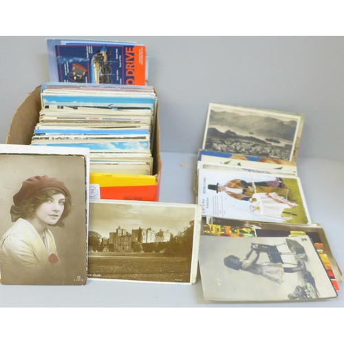 685 - A box of postcards - vintage to modern