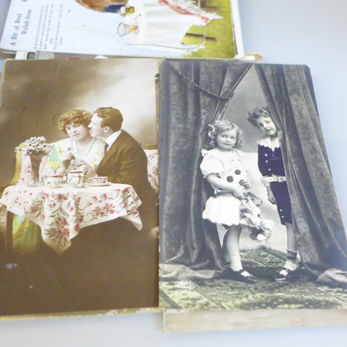 685 - A box of postcards - vintage to modern