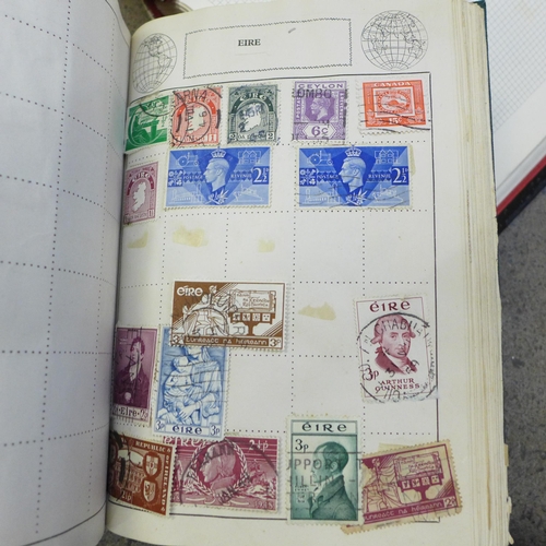 716 - Eleven albums of worldwide stamps