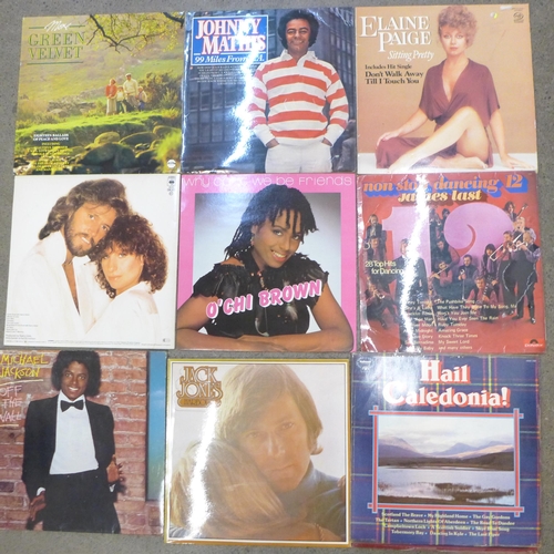 717 - A box of LP records, 1960s to 1980s including Big Country, Frank Sinatra, Howard Jones, etc., approx... 