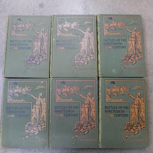 721 - A set of six volumes; Battles of the Nineteenth Century