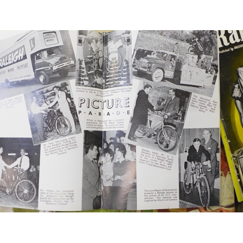 738 - Five The Raligram Raleigh Cycles journals, six The Connoisseur magazines, 1930s and seventeen The Bo... 