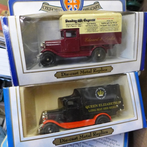 751 - Eight Oxford die-cast model vehicles and twenty loose Corgi and Days Gone model vehicles