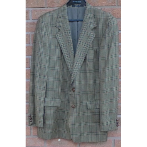 754 - A Daks gents 100% cashmere jacket, Prince of Wales check, size 42