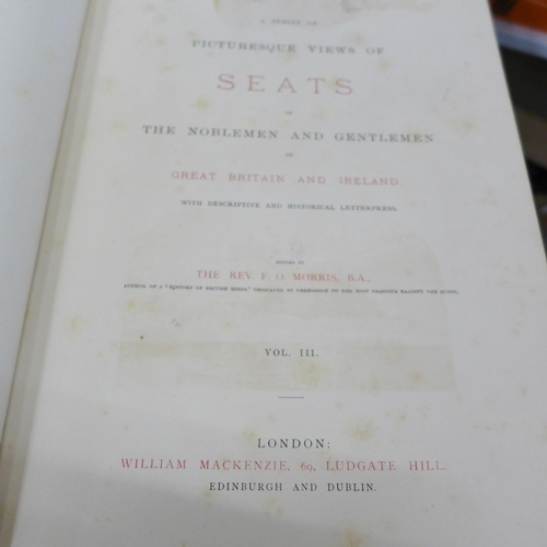 757 - Books 'County Seats of the Noblemen and Gentlemen of Great Britain and Ireland', Vols I-V and subscr... 