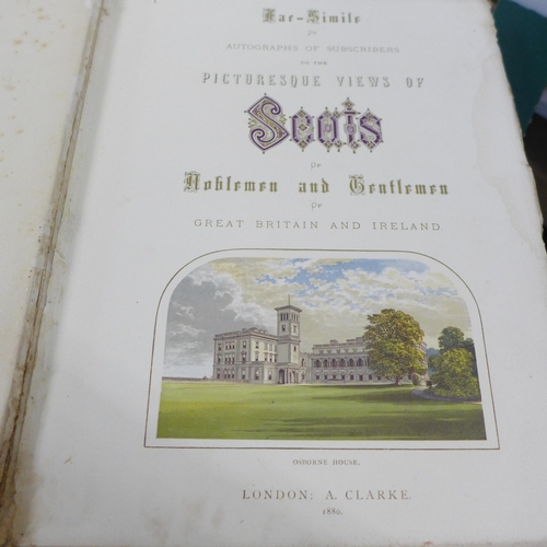 757 - Books 'County Seats of the Noblemen and Gentlemen of Great Britain and Ireland', Vols I-V and subscr... 