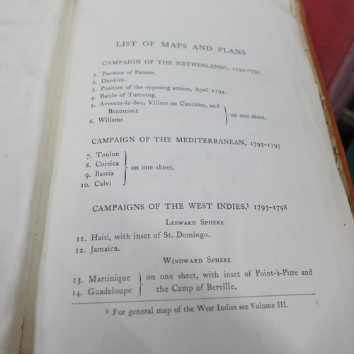 758 - Fortescue's A History of the British Army, volumes I-XI (volume IV in 2 parts) with 3 volumes of map... 