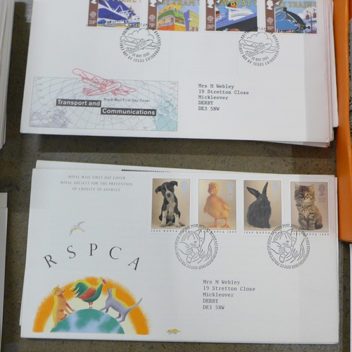 761 - A collection of first day covers, 1980s and 1990s