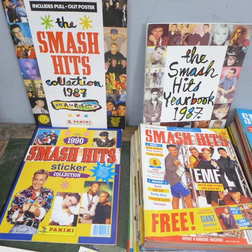 776 - A collection of Smash Hits magazines from 1987 to 1991, (fortnightly issues for 15-7-87 to 28-7-87, ... 