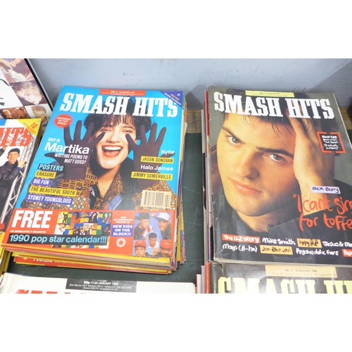 776 - A collection of Smash Hits magazines from 1987 to 1991, (fortnightly issues for 15-7-87 to 28-7-87, ... 