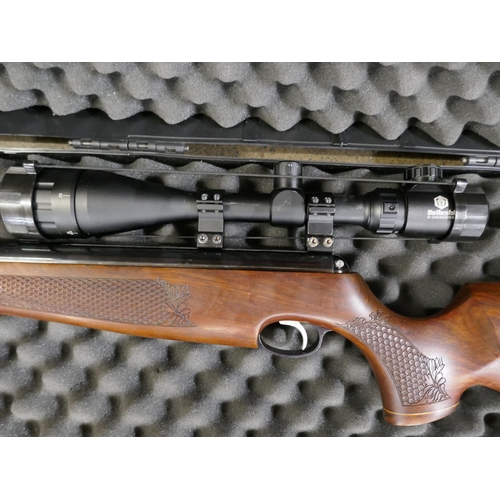 794 - An Air Arms TX200 Mark 3, .177 air rifle, Tony Leach conversion kit, walnut sporter stock, with case... 