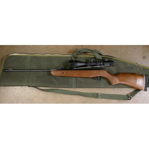 795 - A Gamo Hunter 440 .22 calibre air rifle with scope and soft case **PLEASE NOTE THIS LOT IS NOT ELIGI... 