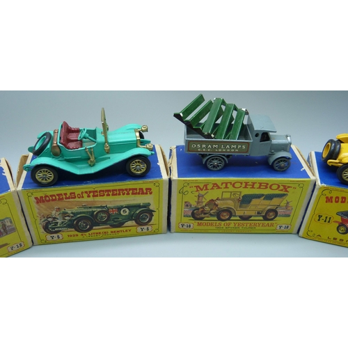 810 - Four Matchbox Models of Yesteryear, with four boxes, not matching