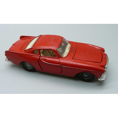 818 - A Corgi Toys 228 Volvo P1800, red body, boxed