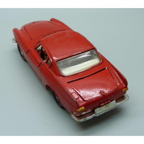 818 - A Corgi Toys 228 Volvo P1800, red body, boxed