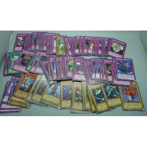 826 - Vintage Yu-Gi-Oh! cards, over two hundred and fifty including first edition 1996