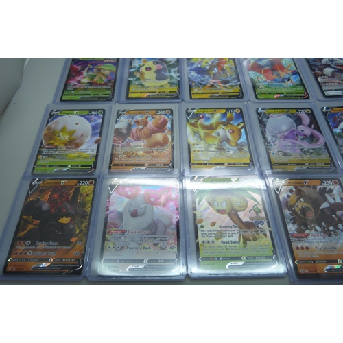 827 - Twenty V-cards Pokemon cards including ultra rare and promos