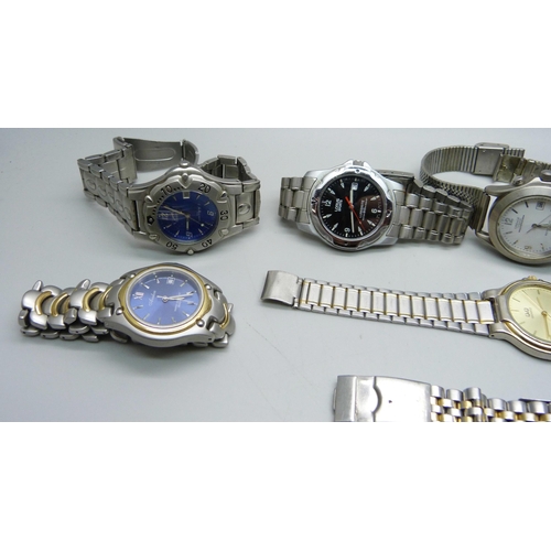 885 - Seven wristwatches