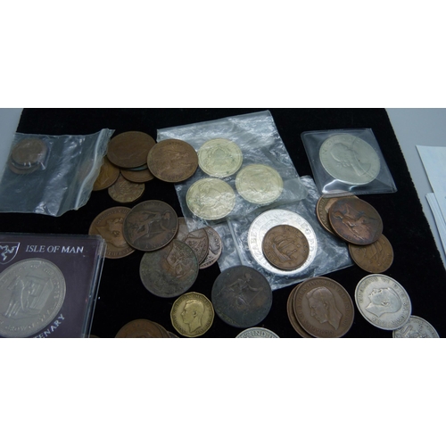 908 - Twenty £1 bank notes numbered BZ84 346601 to 620 and a collection of coins