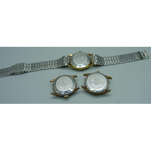 940 - Three Titus wristwatches