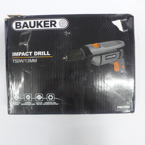 2070 - 2 Bauker PDI750G impact drills, 230V, 750W/13mm chuck, unused