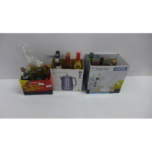 2083 - Three boxes of wines and spirits including Port, Bacardi, Sangria and Tia Maria