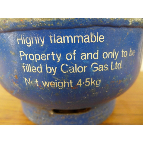 2328 - A Lytham camping stove and 12kg Calor Gas bottle