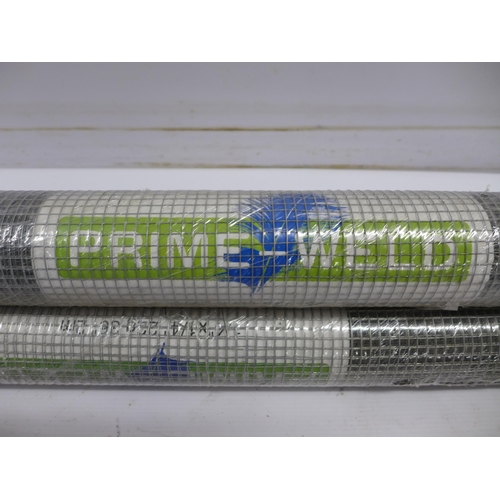 2357 - 3 rolls of Prime-Weld 50mm wire mesh fencing