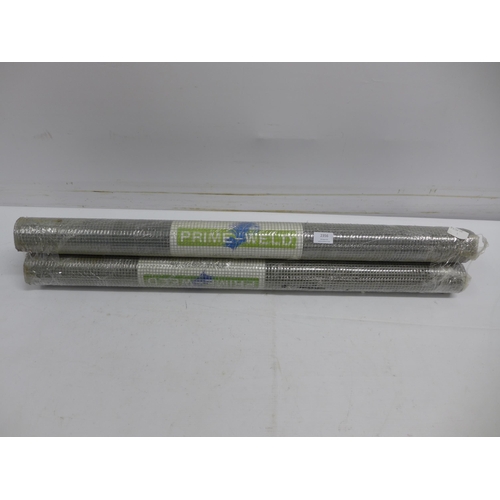 2358 - 3 rolls of Prime-Weld 50mm wire mesh fencing