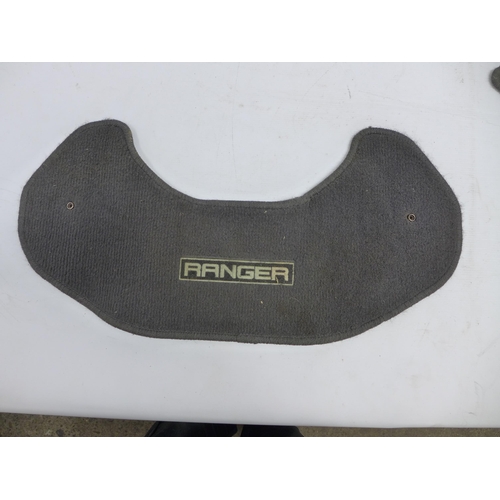 2371 - 3 Ford Ranger mats and a Land Rover shelf