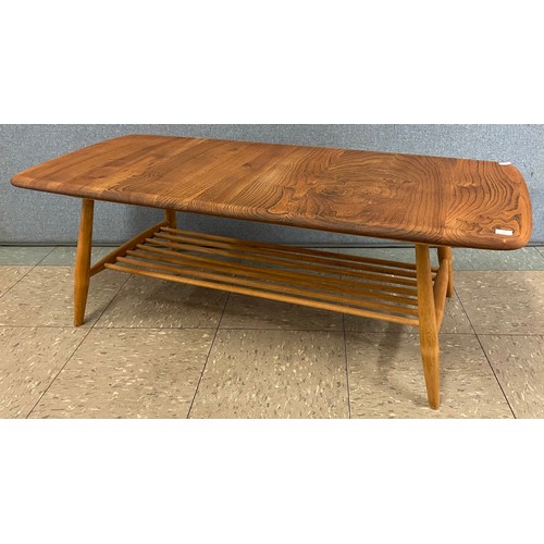 37A - An Ercol Blonde elm and beech Windsor coffee table