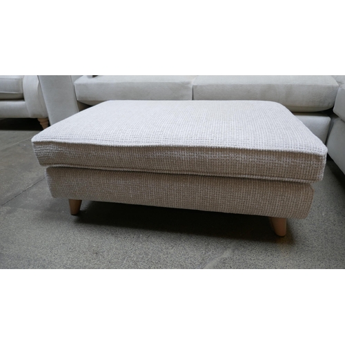 1493 - An oatmeal flecked footstool - Brand new