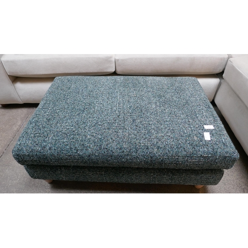 1494 - A turquoise flecked footstool - Brand new