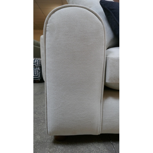 1495 - An ivory textured velvet corner sofa - Brand new RRP £2479