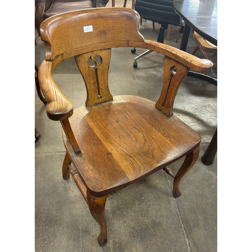 111 - An Arts and Crafts oak desk chair