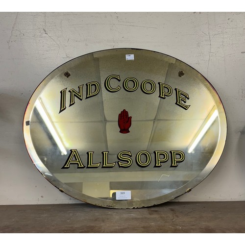 369 - An Ind Coope Allsopp advertising mirror