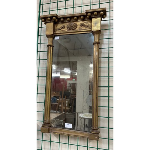 364 - A small Regency gilt framed pier mirror