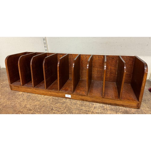 356 - An early 20th Century mahogany hotel letter rack