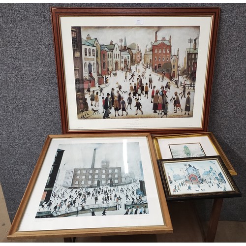 344 - Four L.S. Lowry prints