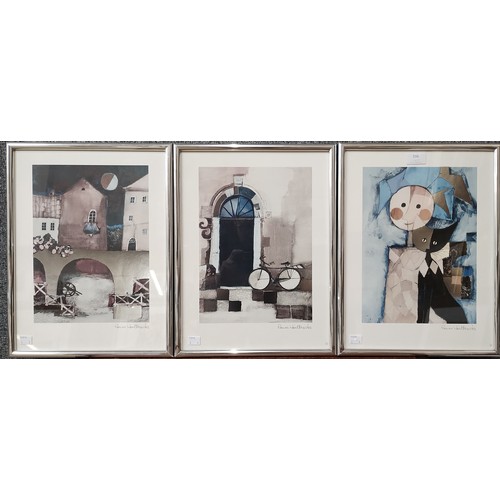 336 - A set of three Rosina Watchmeister prints, Verkerke Gallery editions, framed