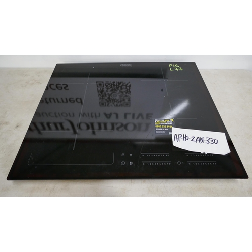 4016 - Zanussi 4 Zone JoinZone Induction Hob - model no -ZIFN644K (554-77)   * This lot is subject to vat