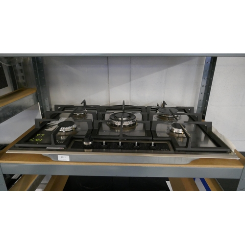 4017 - AEG Built In Gas 5 Burner Hob  - model no -HGB75420YM (554-41)   * This lot is subject to vat