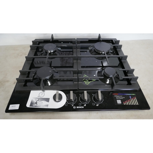 4020 - Bosch Gas On Glass 4 Burner Hob With Flameselect - model no -PCP6A6B90 (554-122)   * This lot is sub... 