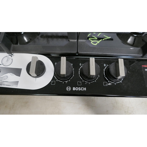 4020 - Bosch Gas On Glass 4 Burner Hob With Flameselect - model no -PCP6A6B90 (554-122)   * This lot is sub... 