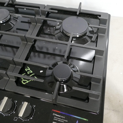 4020 - Bosch Gas On Glass 4 Burner Hob With Flameselect - model no -PCP6A6B90 (554-122)   * This lot is sub... 