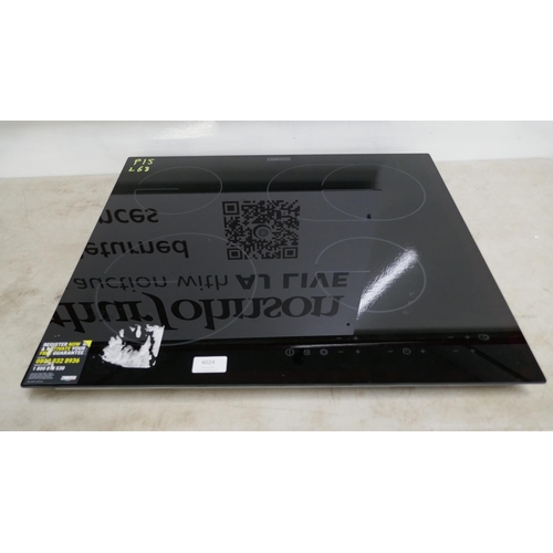 4024 - Zanussi Ceramic OvalZone 4 Zone Hob H1xW590xD520 - model no -ZHRN673K (554-68)   * This lot is subje... 