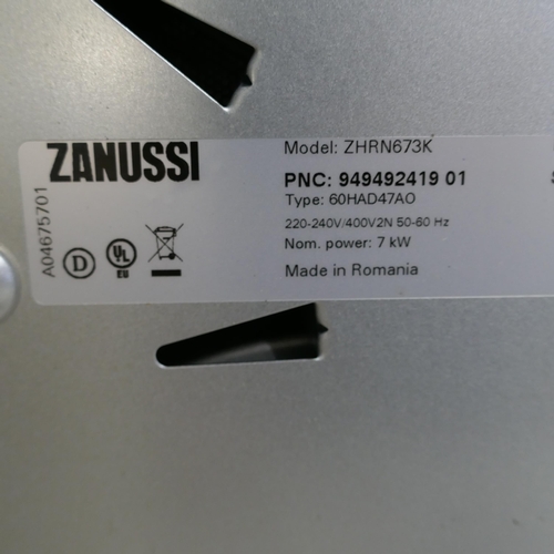 4024 - Zanussi Ceramic OvalZone 4 Zone Hob H1xW590xD520 - model no -ZHRN673K (554-68)   * This lot is subje... 